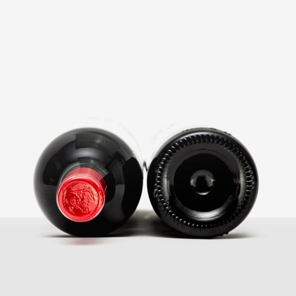 Bottle of Obvious Wines' Dark & Bold red blend