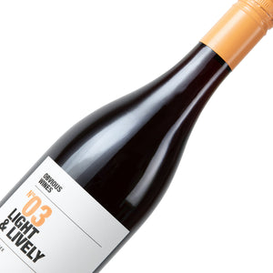 Bottle of Obvious Wines' Light & Lively Pinot noir