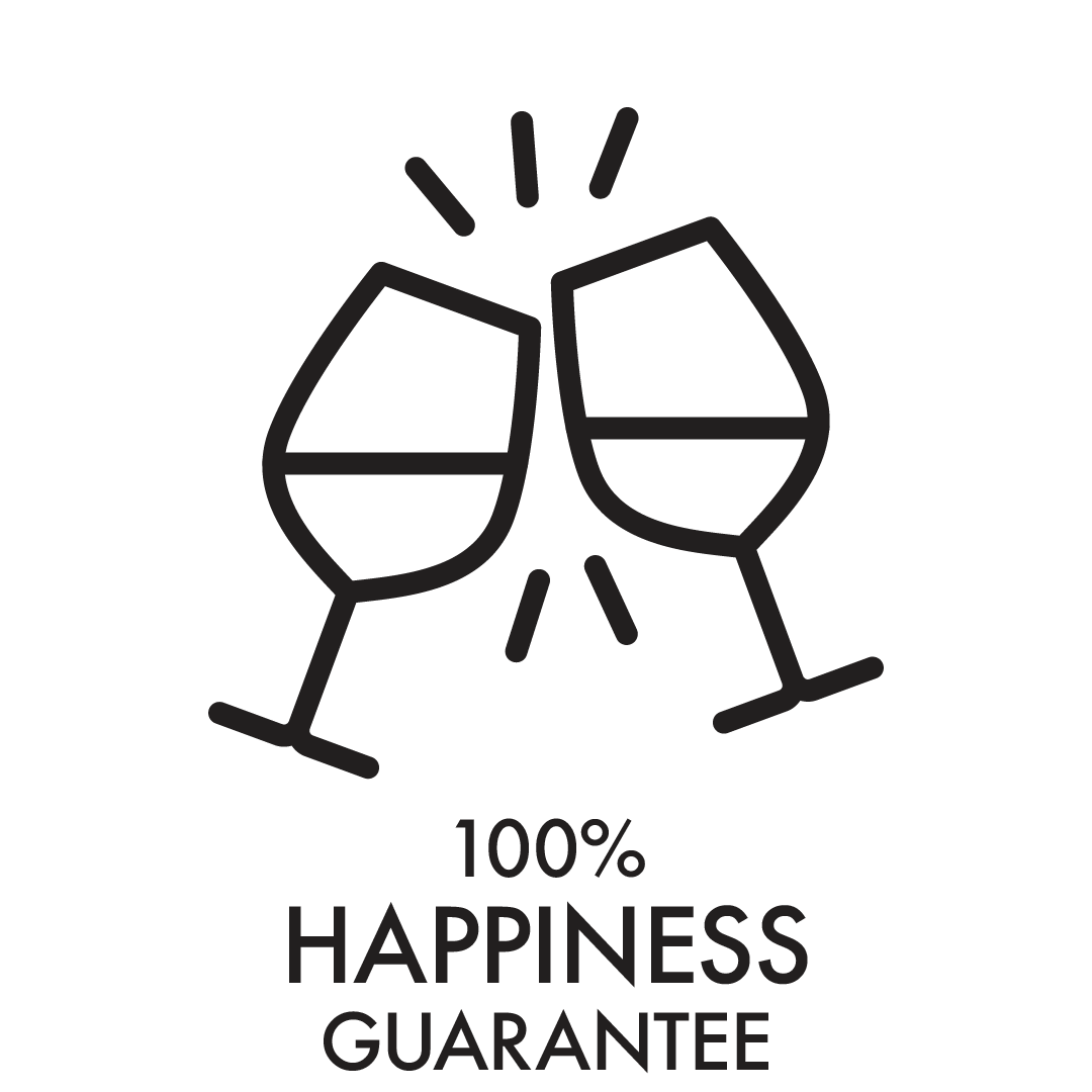 100% happiness guarantee