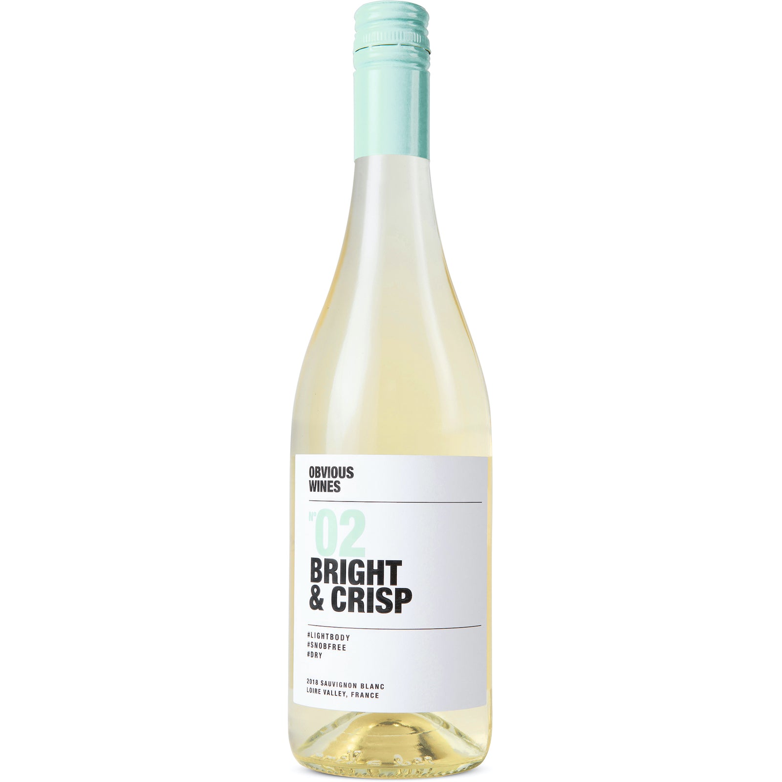 Bottle of Obvious Wines' Bright & Crisp Sauvignon blanc