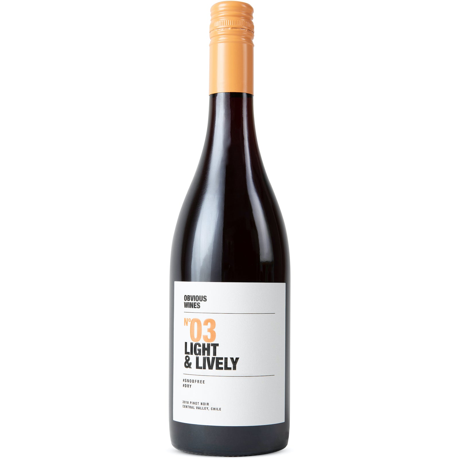 Bottle of Obvious Wines' Light & Lively Pinot noir