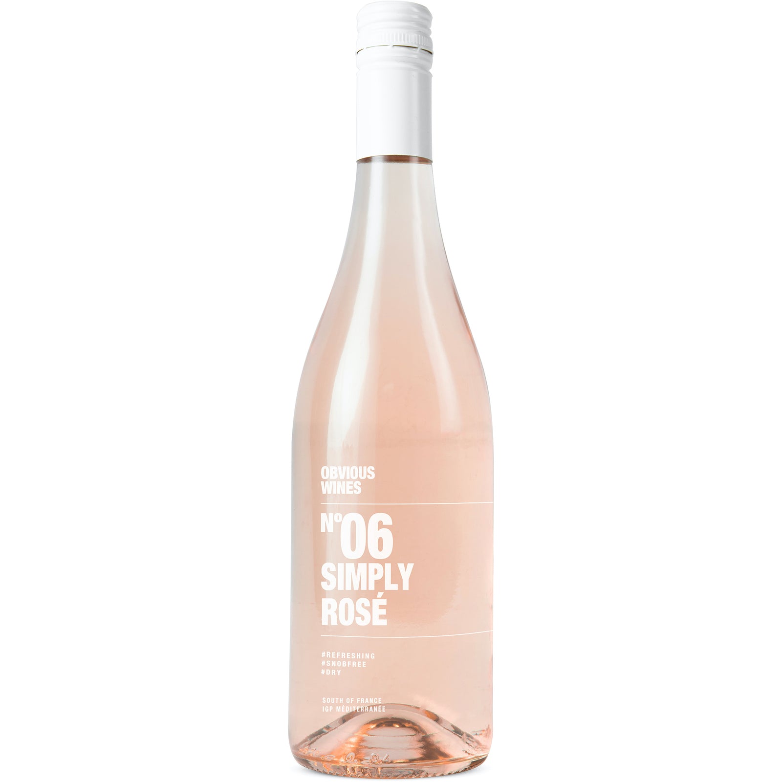 Bottle of Obvious Wines' Simply Rosé