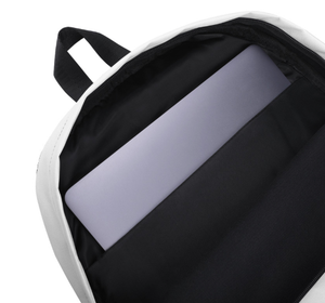 Inside backpack with sleeve that can fit a computer laptop